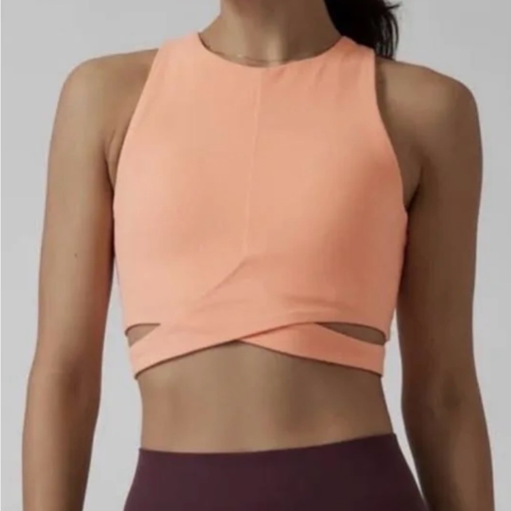 Athleta Conscious Cut Out Crop A-C Tank Top Size M NWT